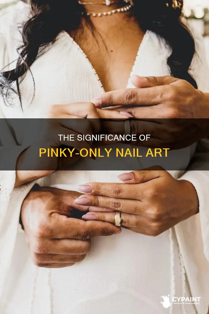 what does it mean to only paint your pinky