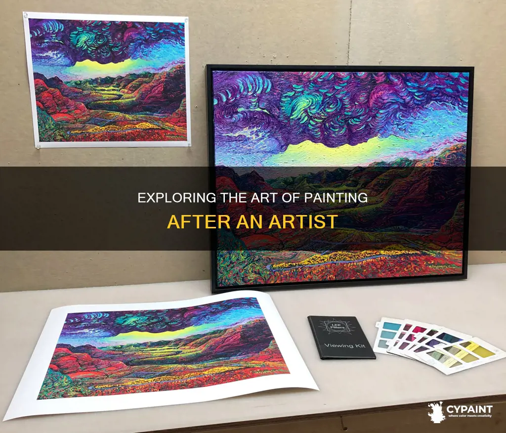 what does it mean to paint after an artist