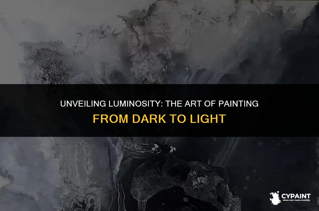 what does it mean to paint from dark to light