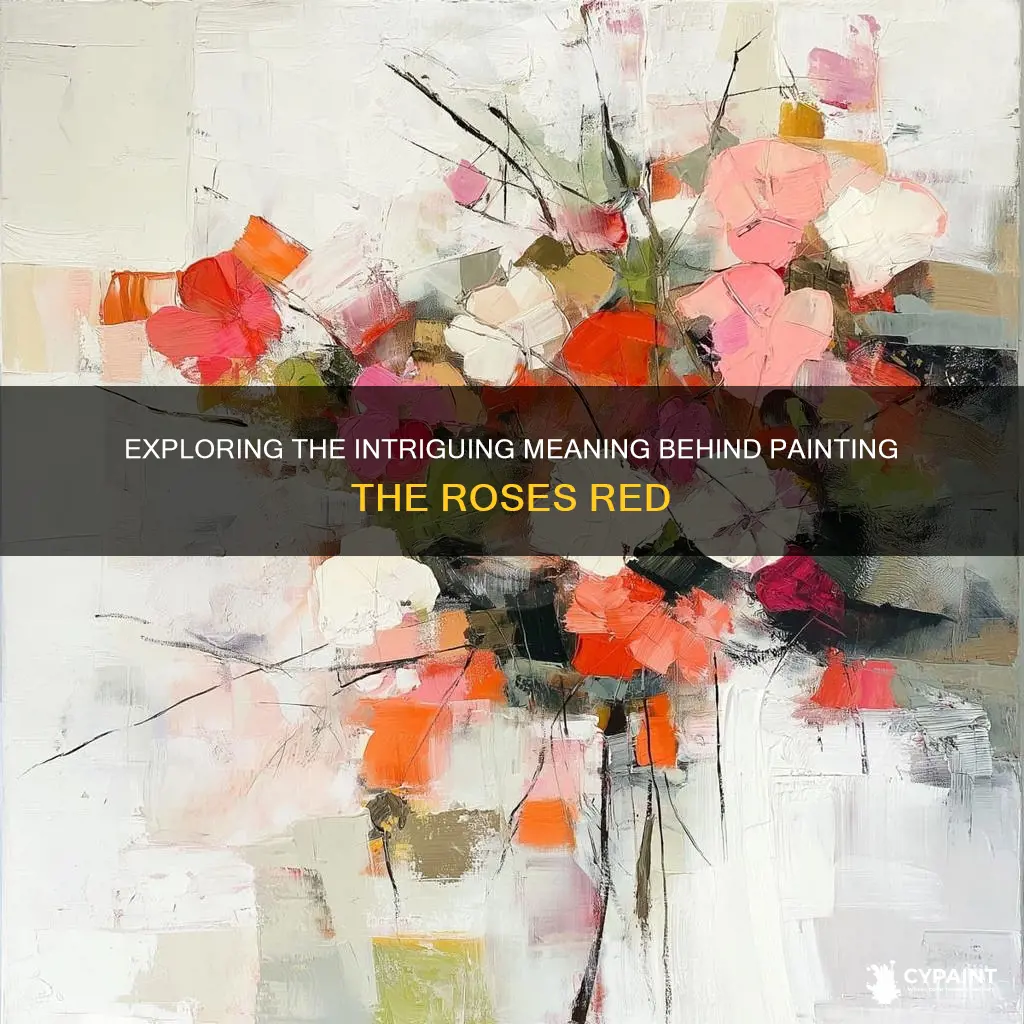 what does it mean to paint the roses red