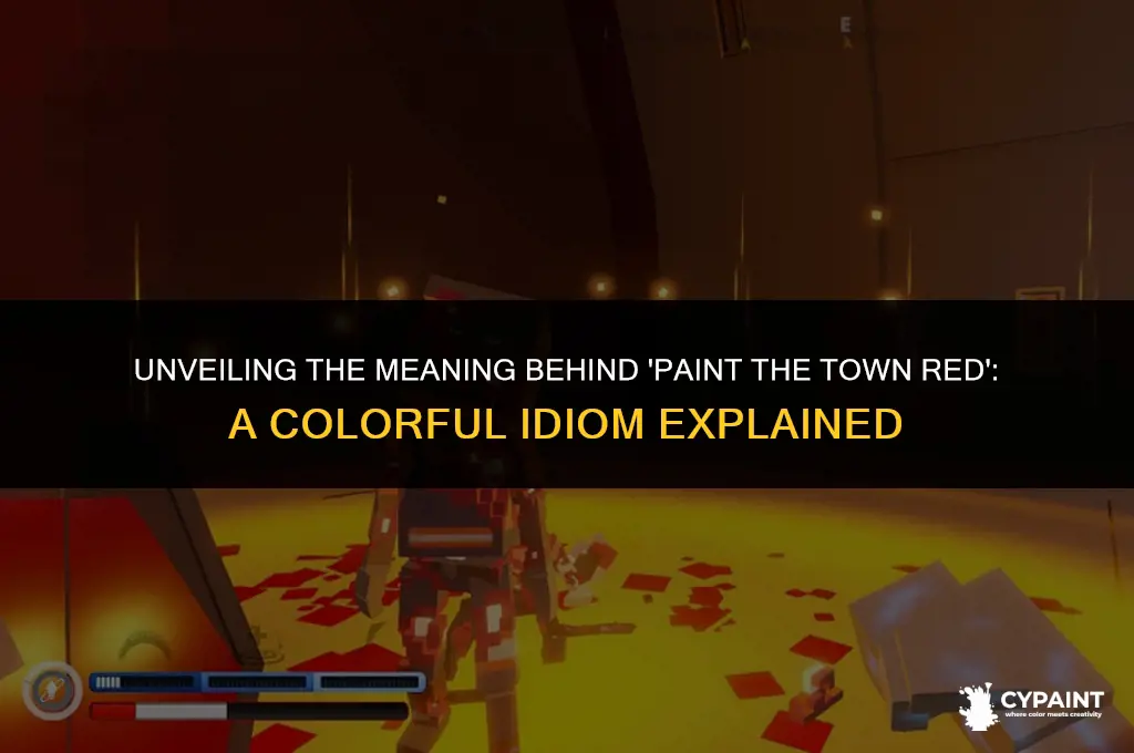 what does it mean to paint the town red idiom