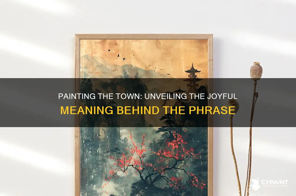 what does it mean to paint the town