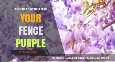 Why Paint Your Fence Purple?