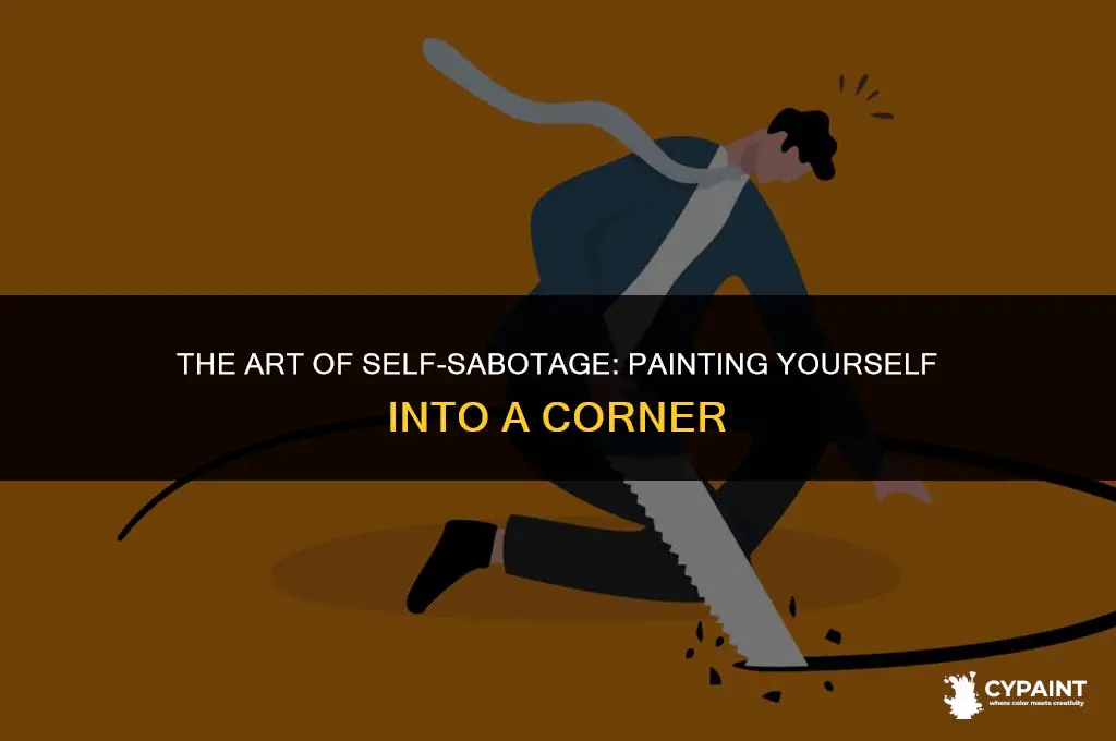 what does it mean to paint yourself into a corner