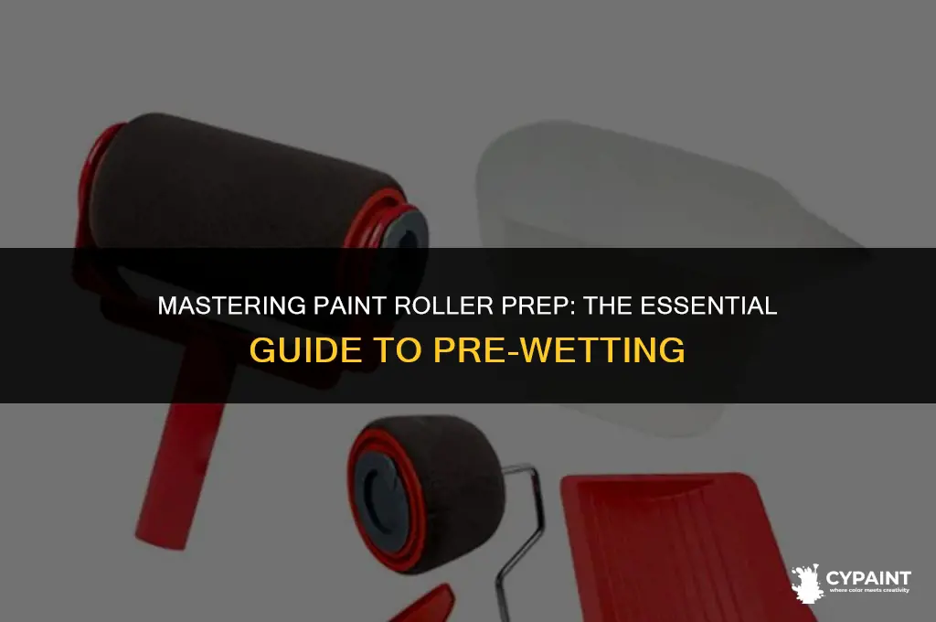 what does it mean to pre wet a paint roller