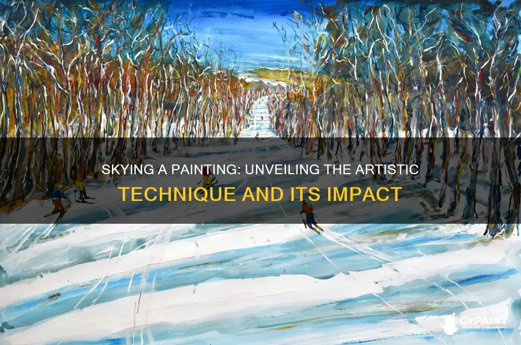 what does it mean to sky a painting