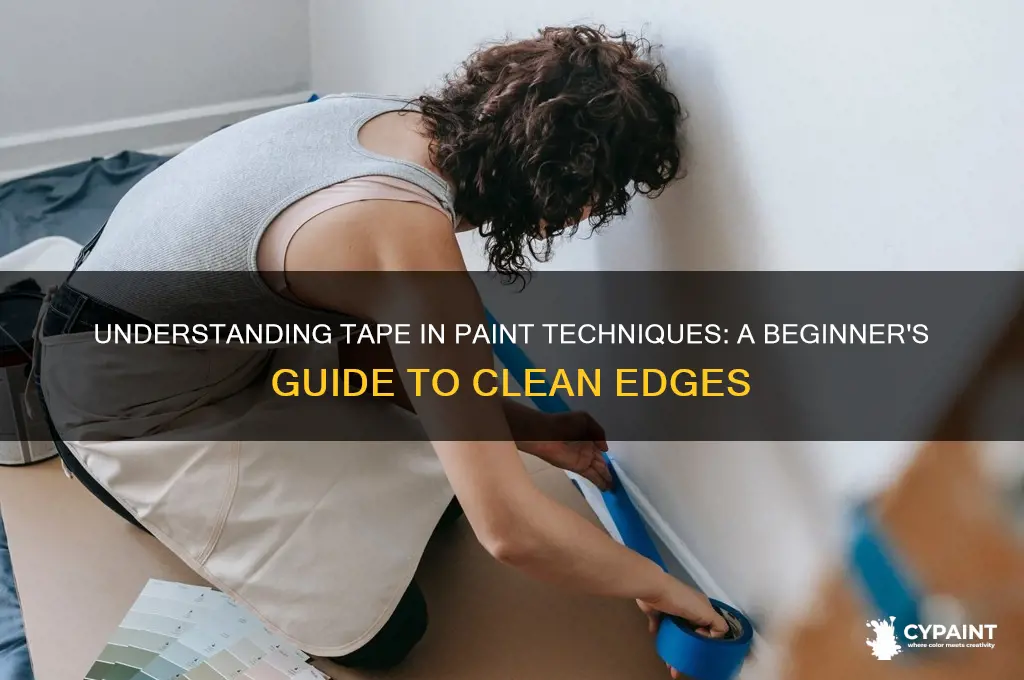 what does it mean to tape in paint