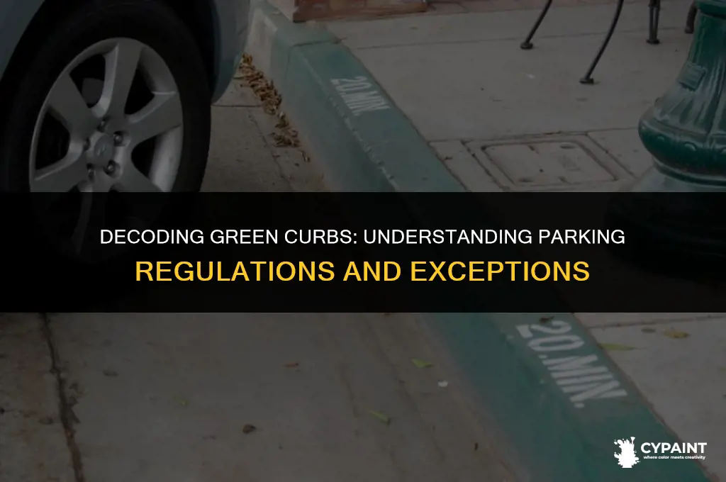 what does it mean when a curb is painted green