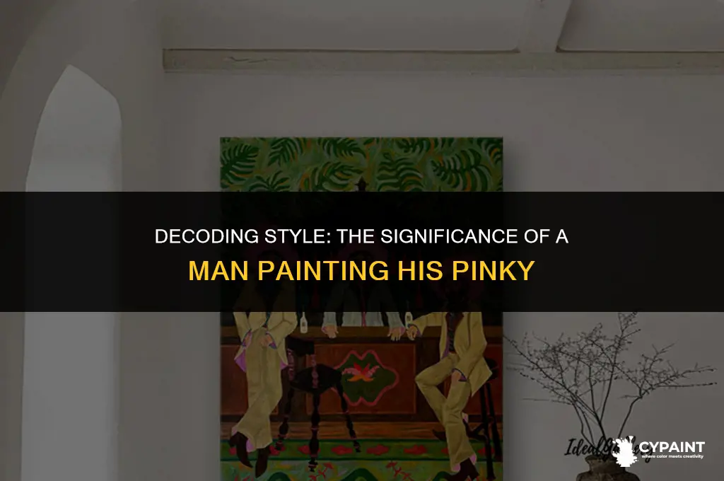 what does it mean when a man paints his pinky