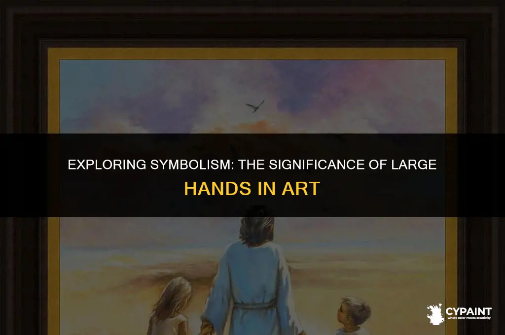 what does it mean when a painting has large hands