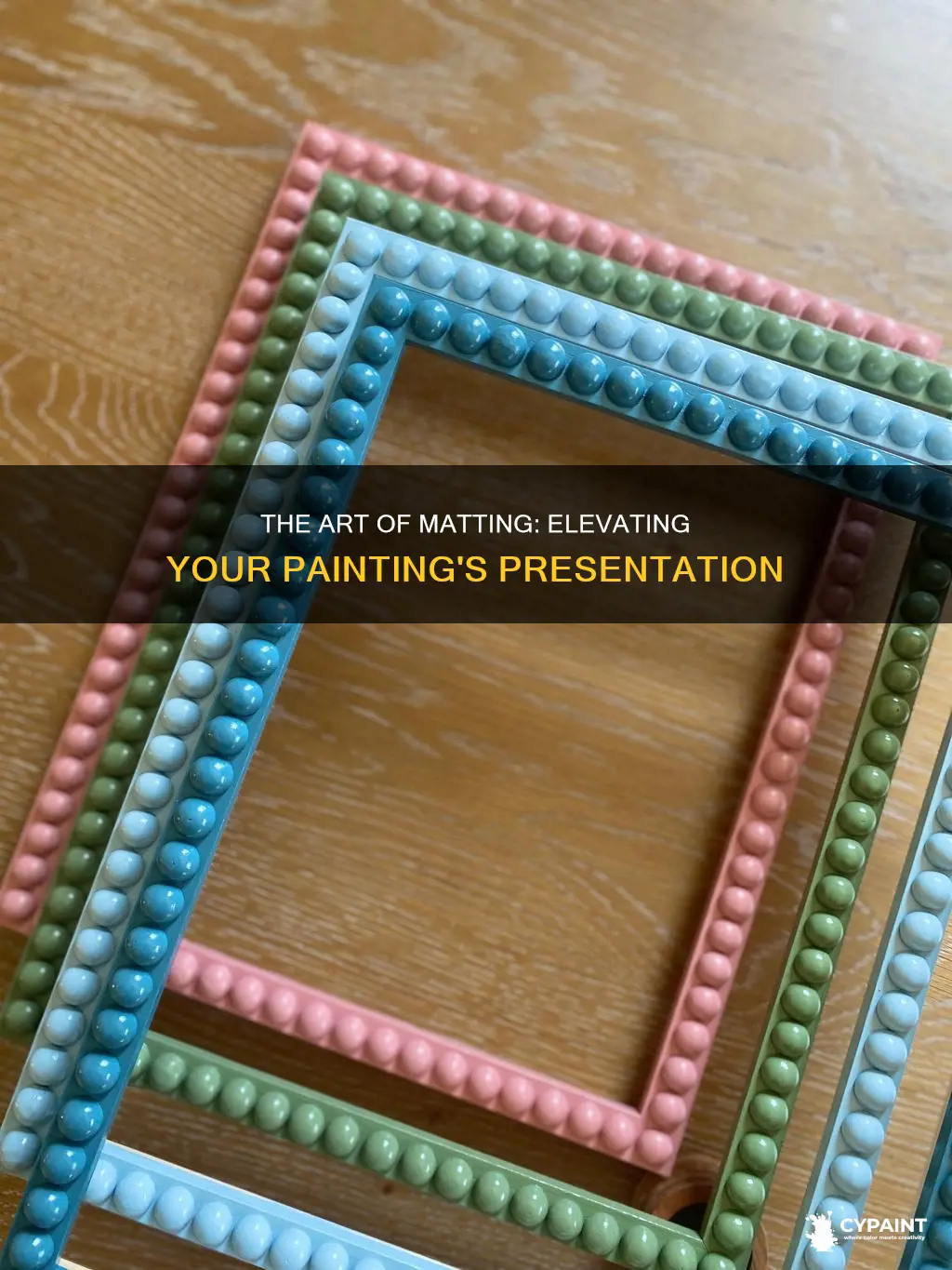 what does it mean when a painting is matted