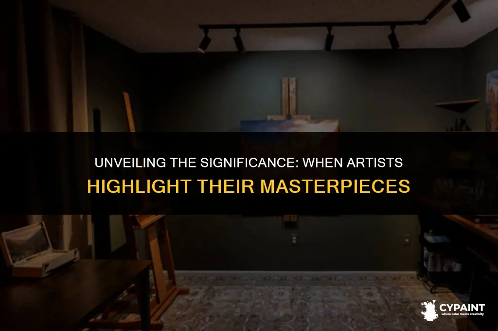 what does it mean when an artist highlights a painting