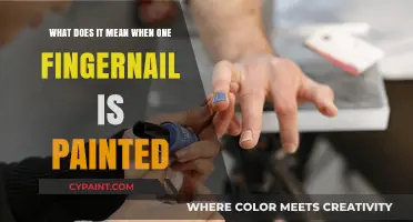 The Mystery of Single Painted Nails Solved