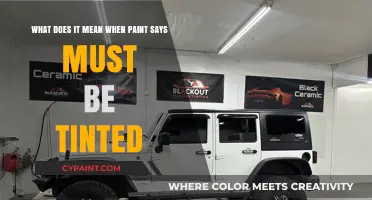 Unveiling the Mystery: What Does 'Must Be Tinted' Mean for Paint?