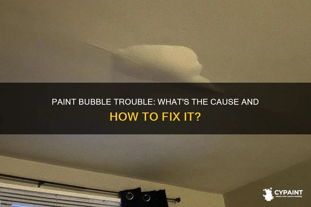 what does it mean when paint starts to bubble