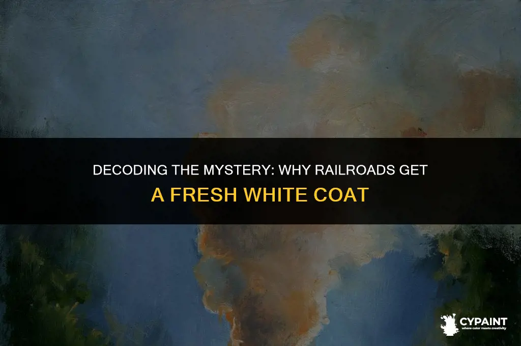 what does it mean when they paint a railroad whitr