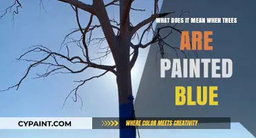 The Mystery of Blue-Painted Trees: What's the Meaning?