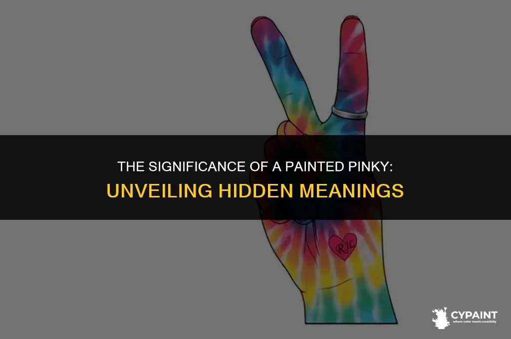 what does it mean when you have your pinky painted