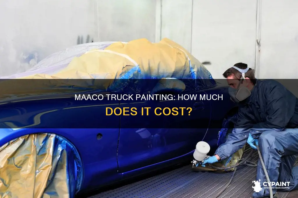 what does maaco usually charge to paint a truck