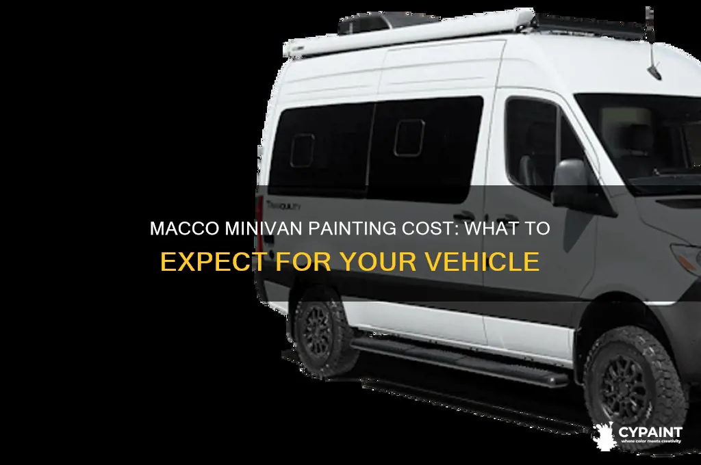 what does macco charge to paint a minivan