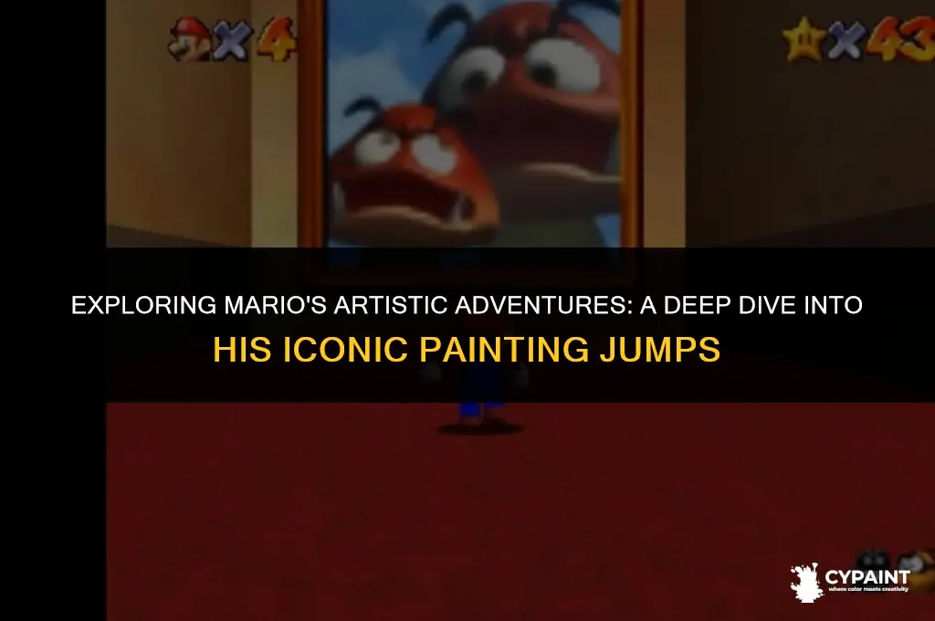 what does mario say when he jumps into a painting