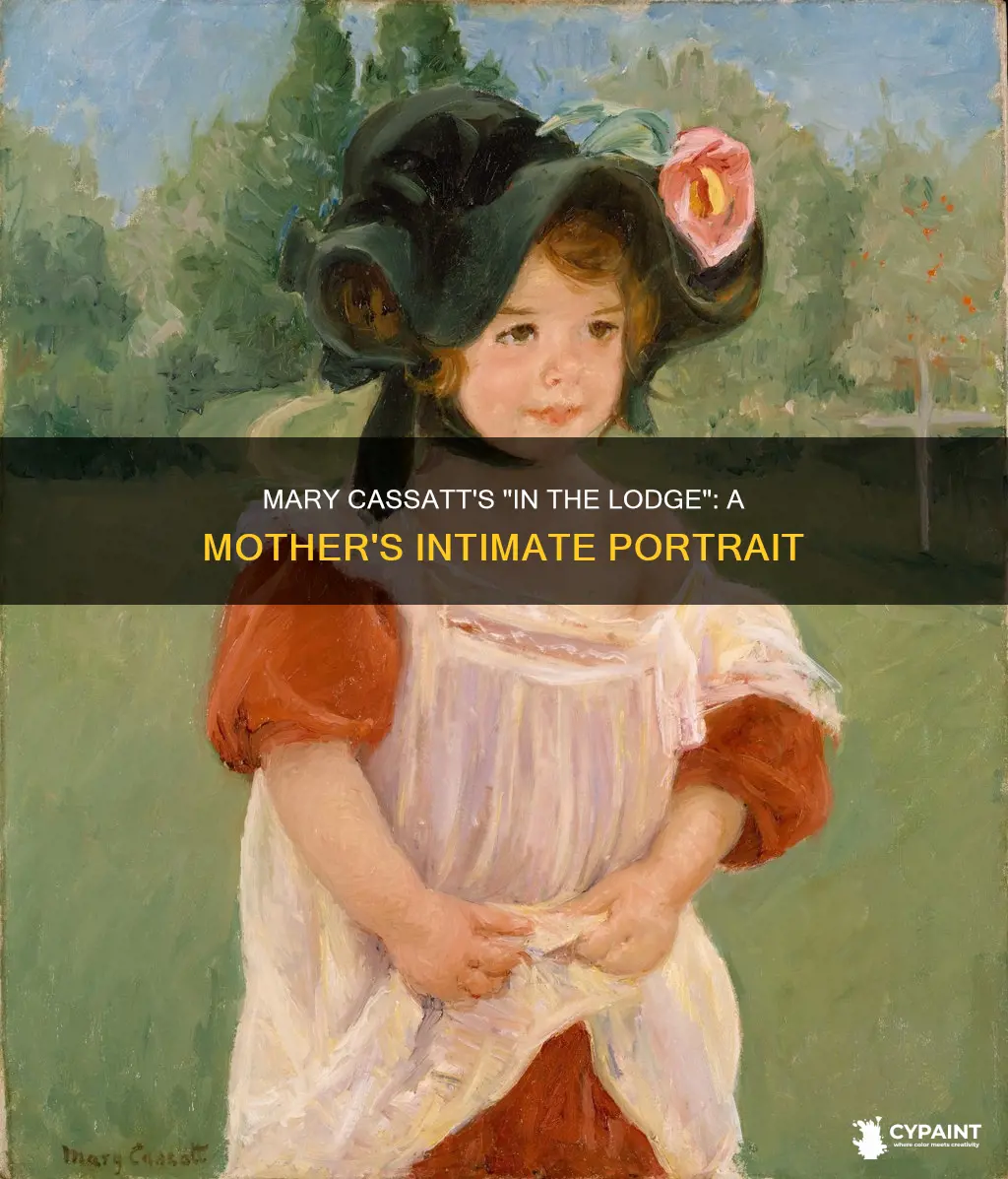 what does mary cassatts painting in the lodge represent