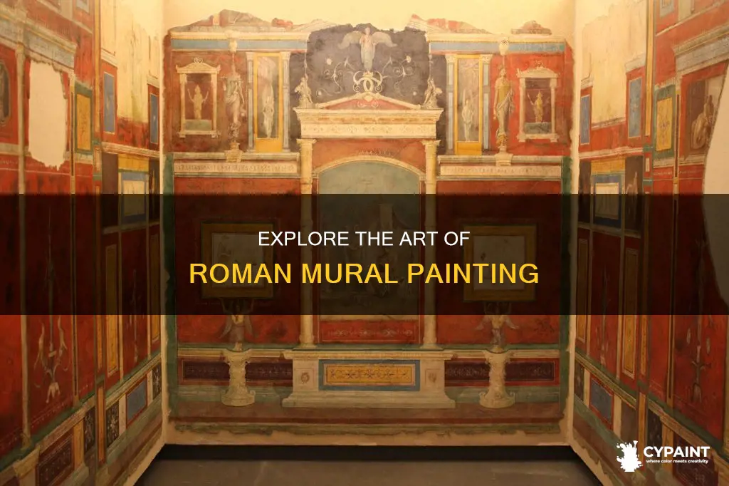 what does mean by roman mural painting executed in