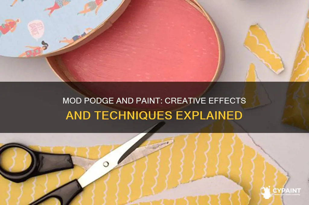 what does modge do when mixed with paint