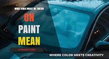 Understanding Paint Tinting: What Does 'Must Be Tinted' Really Mean?