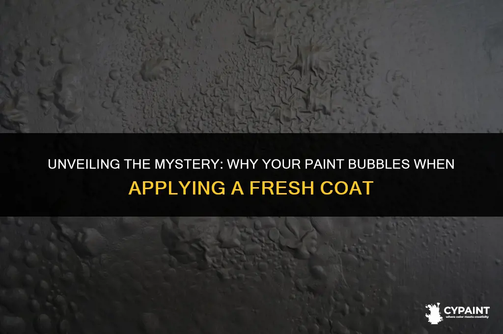 what does my paint bubble when putting on new paint