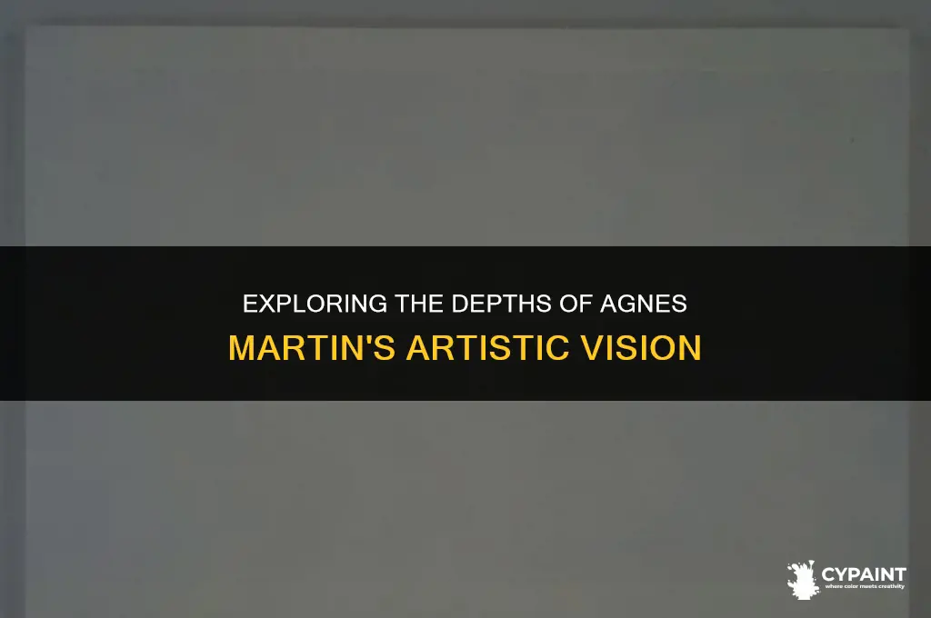 what does one look at in an agnes martin painting