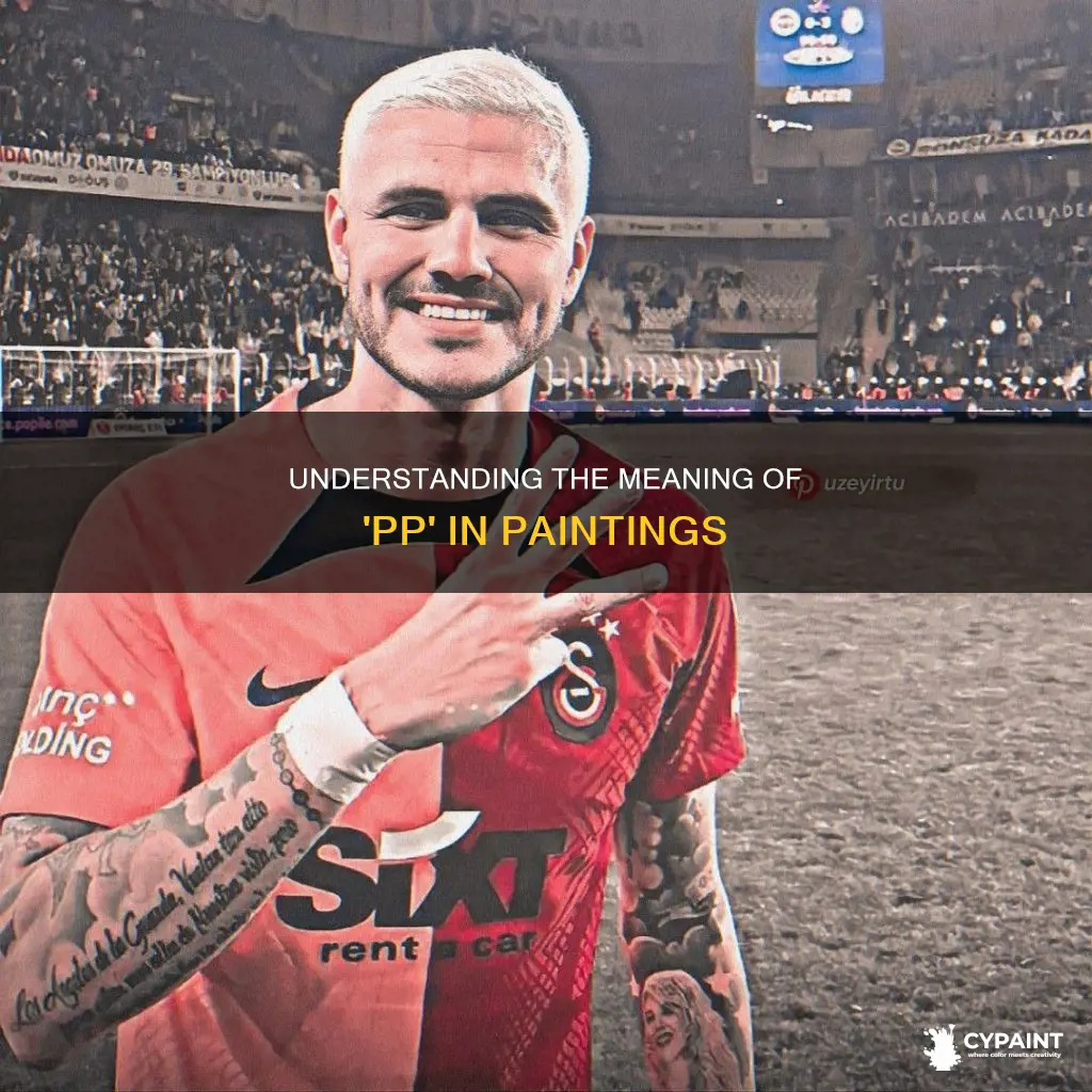 what does p p stand for on a painting