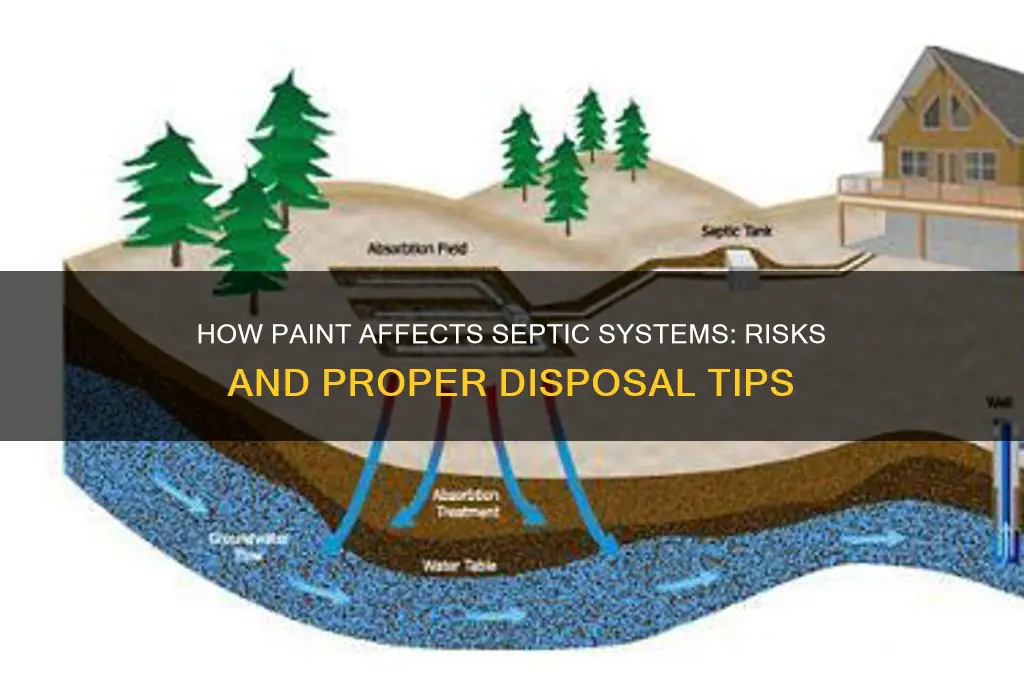 what does paint do to a septic system