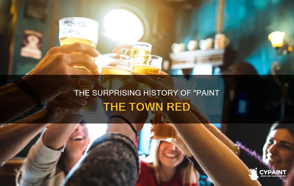 what does paint the town red mean urban dictionary