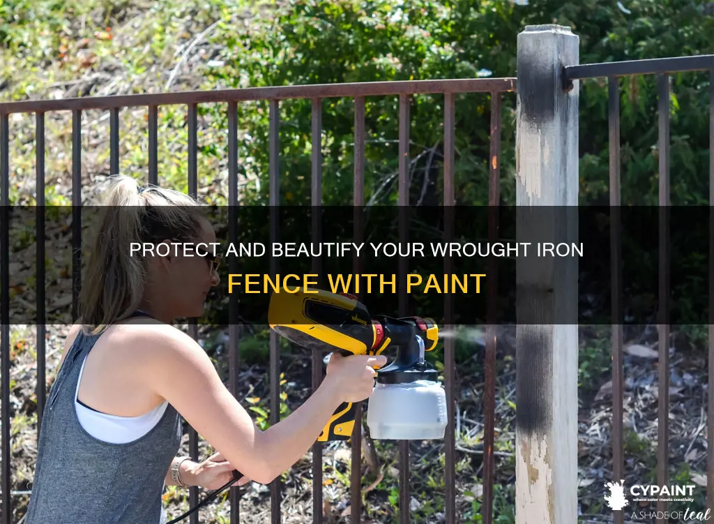 what does painting do to a wrought iron fence
