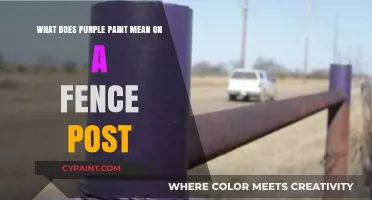 The Secret Meaning of Purple Paint on Fence Posts
