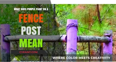 The Secret Meaning of Purple Fence Posts