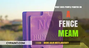 Purple Fence Post Mystery: Decoding the Meaning Behind the Paint