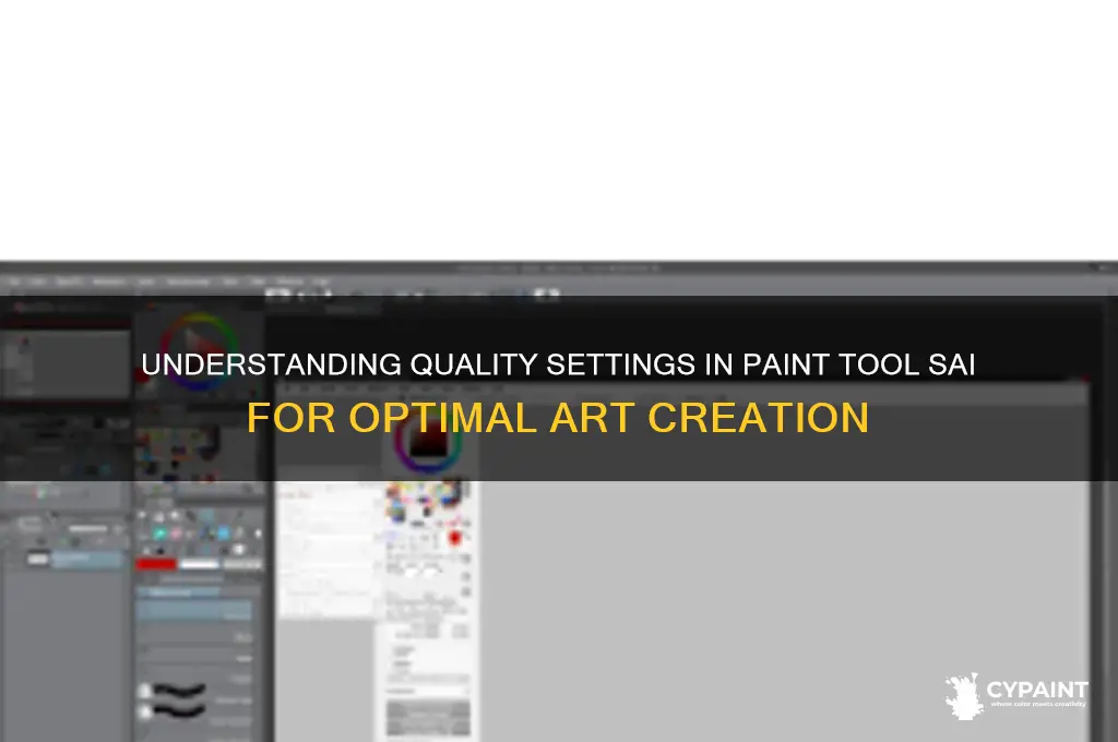 what does quality mean in paint tool sai