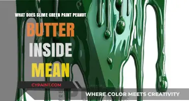The Mystery of Slime Green Paint Peanut Butter Inside