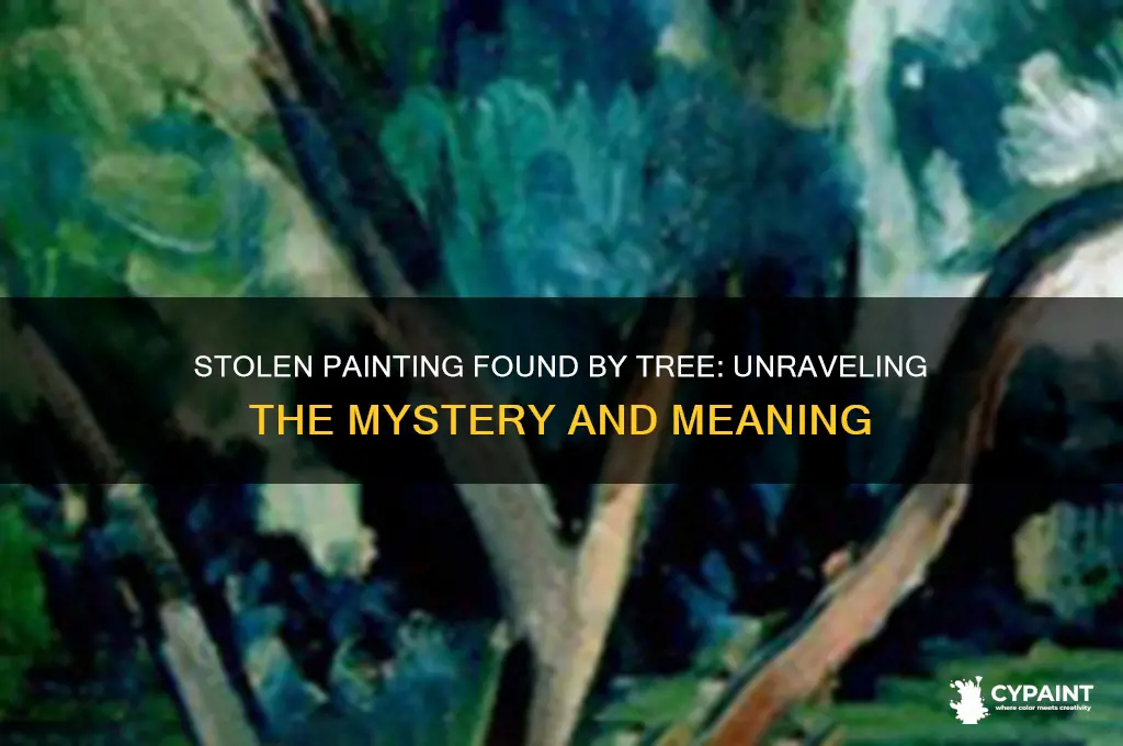 what does stolen painting found by tree mean
