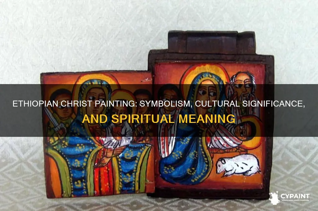 what does the african ethiopian christ painting portrays