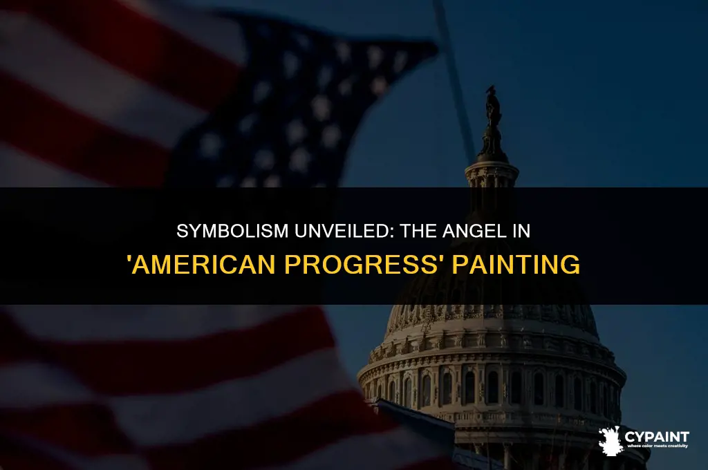 what does the angel represent in the painting american progress