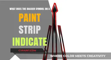 Decoding Paint Strips: The Dagger Symbol's Hidden Meaning