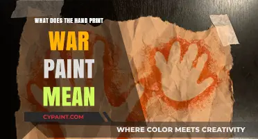 Understanding the Hand Print War Paint Symbolism and Cultural Significance
