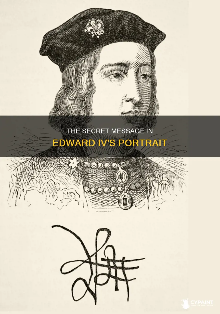 what does the inscription on edward iv painting mean