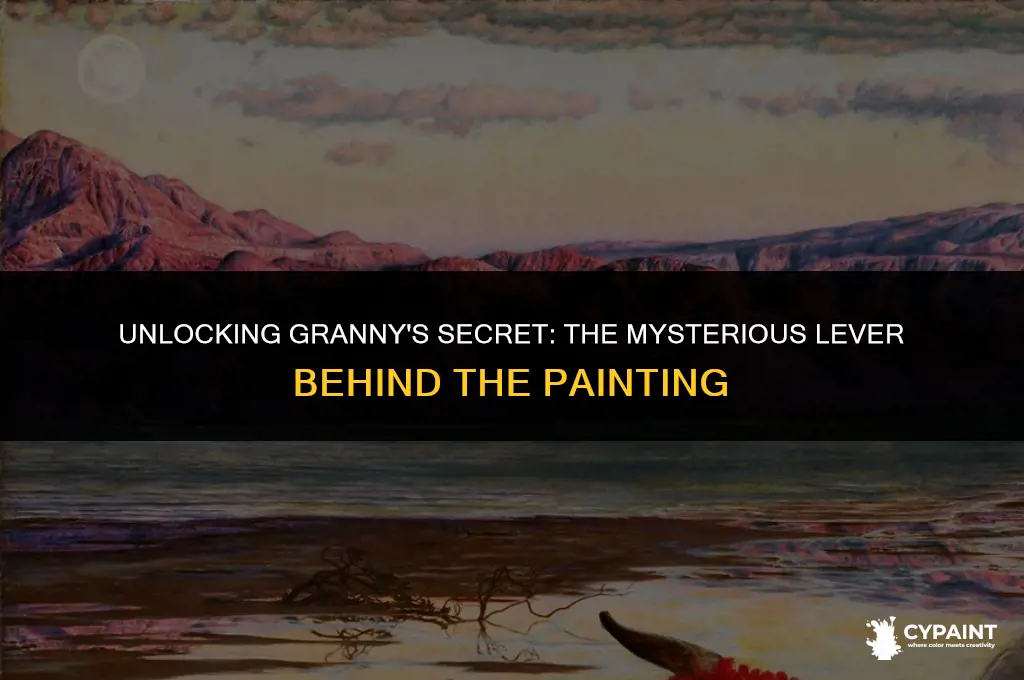 what does the lever behind the painting do in granny