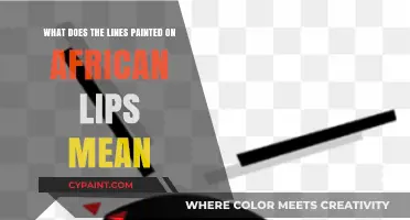 African Lip Art: Painted Lines, Cultural Significance