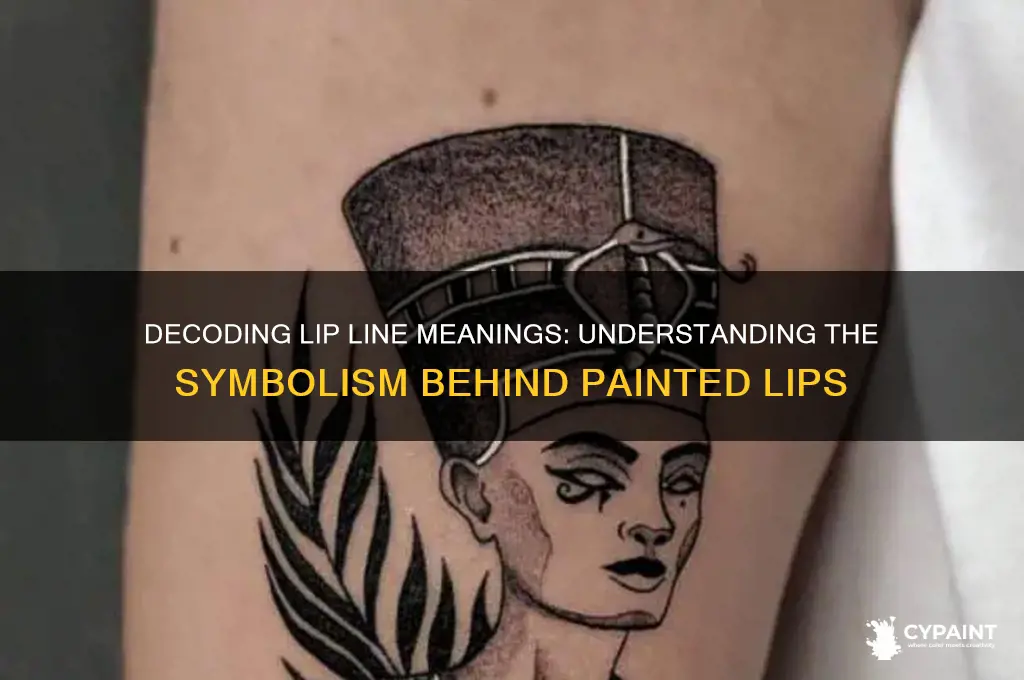 what does the lines painted on lips mean