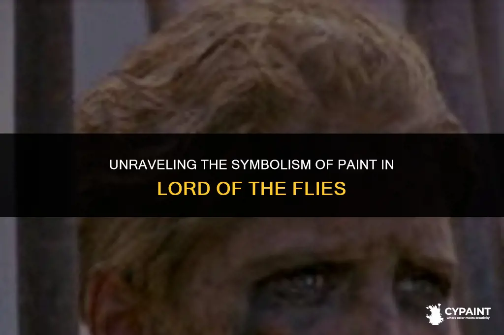 what does the paint symbolize in lord of the flies